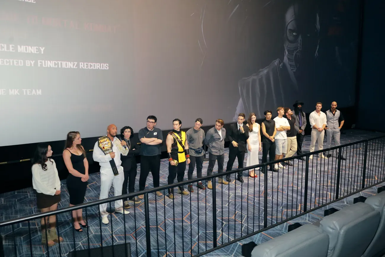 The cast and crew for the live Q and A