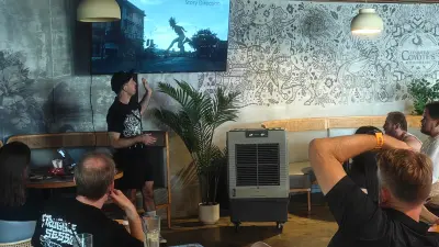 The Shenzhen audience following Lemphek’s story direction presentation during the September 27 gathering.